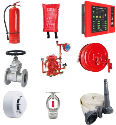 Armário de mangueira hidrante de combate a incêndio, válvula de dilúvio, alarme de combate a incêndio, acessórios de equipamentos de combate a incêndio